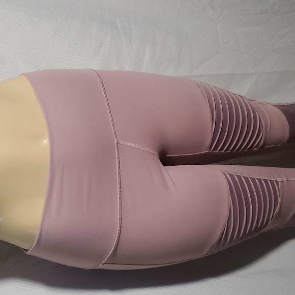 Alo Yoga High Waisted Leggings Smoky Quartz Dusty Mauve Blush Pink Size M - Picture 3 of 11